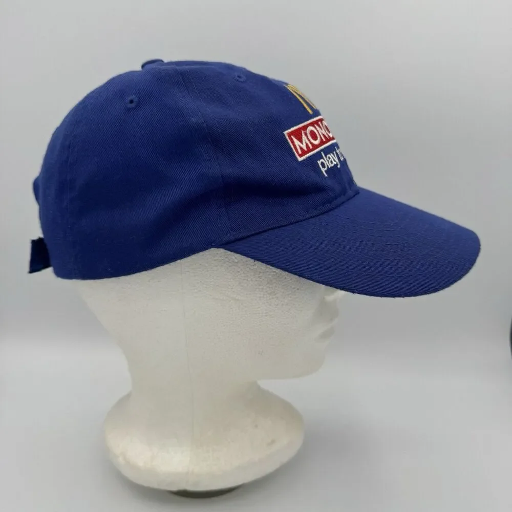 McDonald’s Monopoly Play To Win Hat Blue Adjustable Strapback 2013